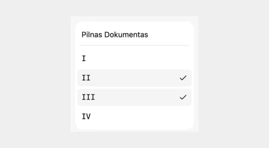 Ieškokite informacijos konkrečioje sekcijoje